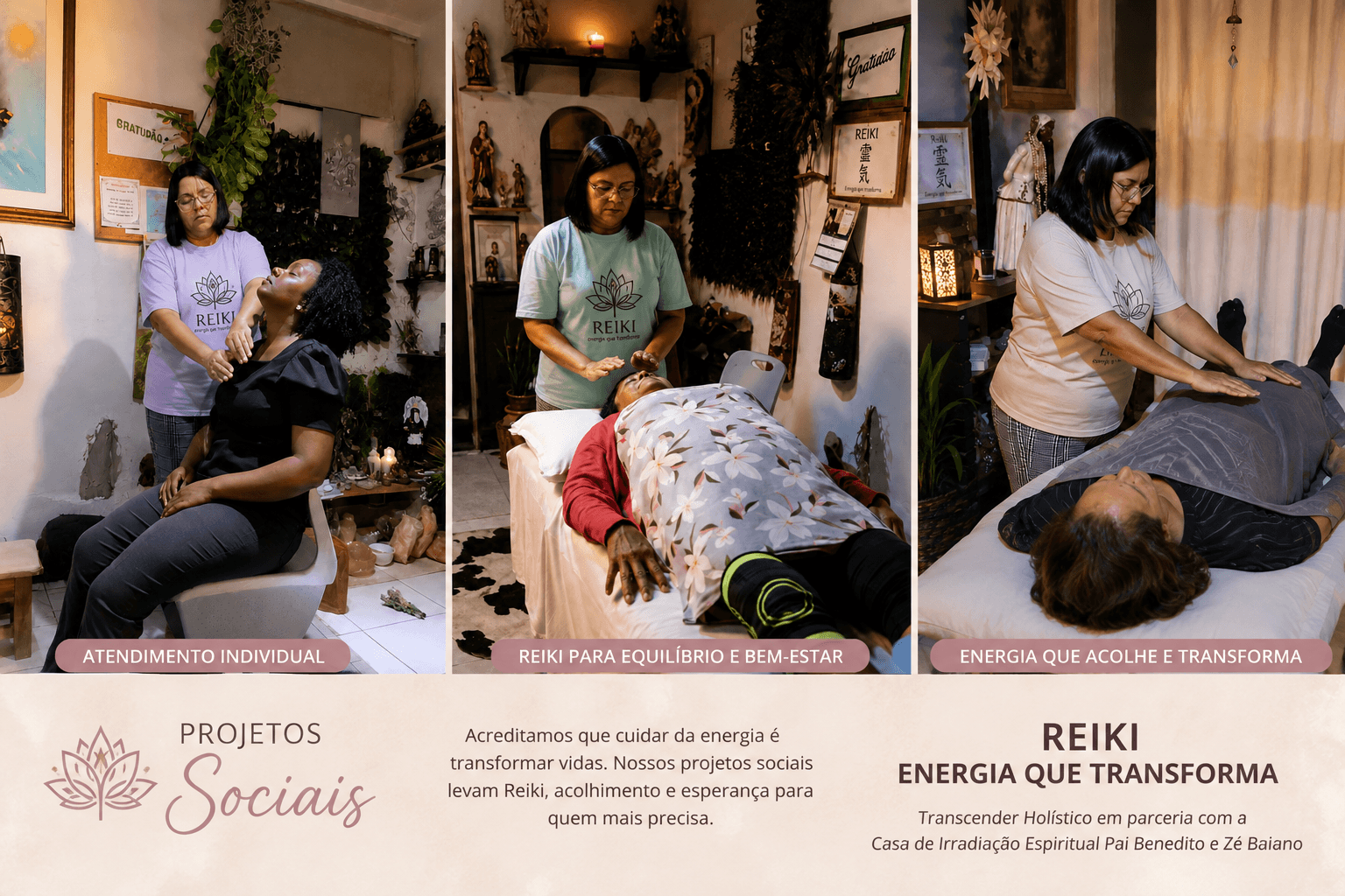 Registros do Projeto Social Reiki — Energia que Transforma
